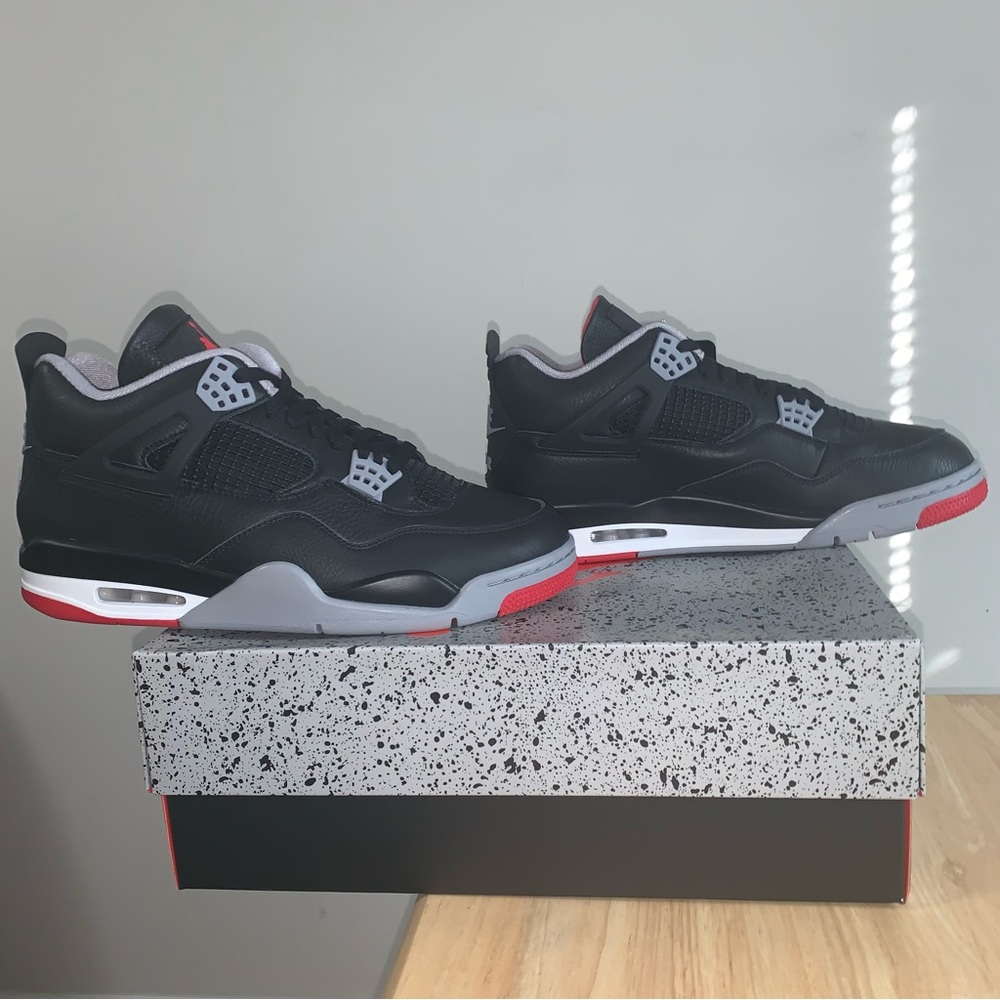 Air Jordan 4 Retro Bred Reimagined Shoes - Picture 1 of 4